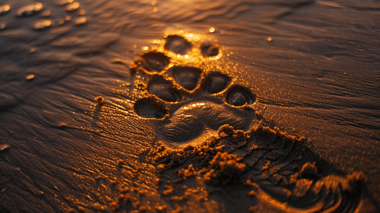 A heartfelt pet memorial display with a beloved dog's photo surrounded by flowers and keepsakes